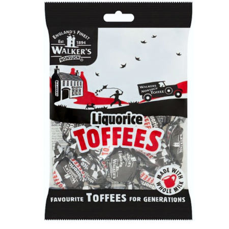 WALKERS LIQUORICE TOFFEES (12)